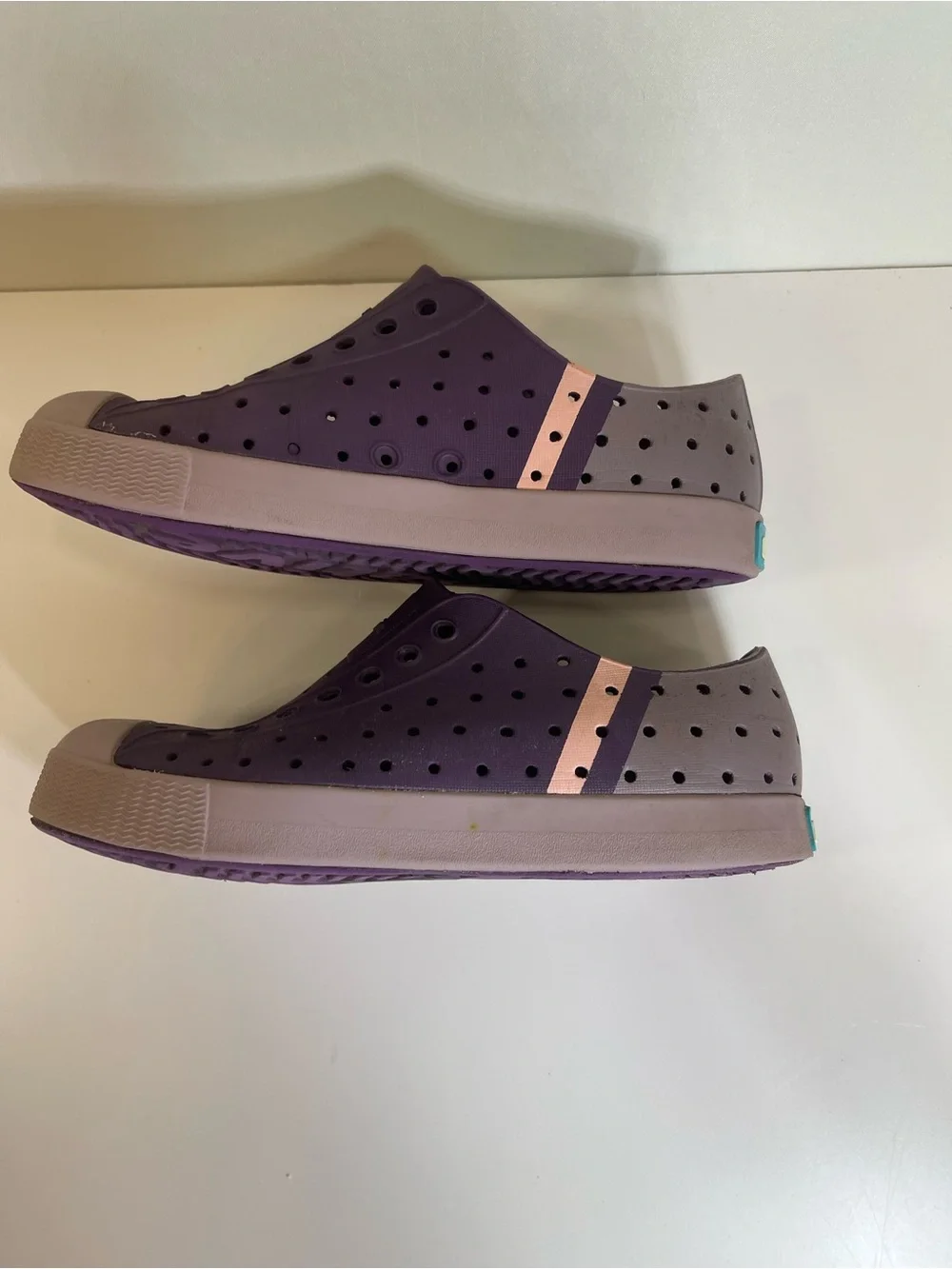 Native Jefferson Shoes Purple Little Kids Child C12 Rubber / Water Shoe Girls